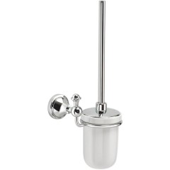 Gedy - NEVIS WC štětka závěsná, keramika, chrom NV330313