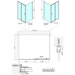 POLYSAN - DEEP boční stěna 900x1500 cm, čiré sklo MD3315