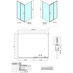 POLYSAN - DEEP boční stěna 900x1500 cm, čiré sklo MD3315