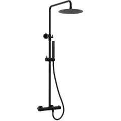 SAPHO - Sprchový sloup s termostatickou baterií, černá mat KU139B