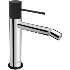 SAPHO - SOLARIS stojánková bidetová baterie, chrom/černá mat WD003CB