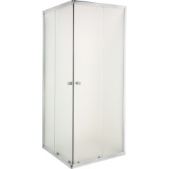 INVENA - Sprchový kout čtverec PARLA, profil: chrom, sklo frosted 80x80 AK-48-181-O
