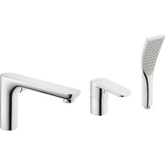INVENA - 3-otvorová vanová baterie SIROS chrom BW-90-S01-A