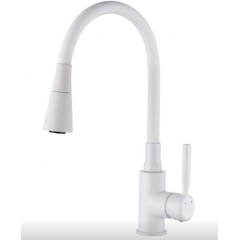 INVENA - Dřezová baterie HULA PLUS bílá BZ-85-P02-L
