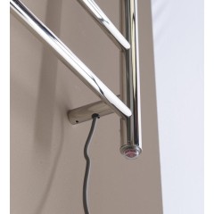 SAPHO - REDONDO elektrický sušák ručníků, kulatý, 600x1500 130 W, nerez lesk ER250V