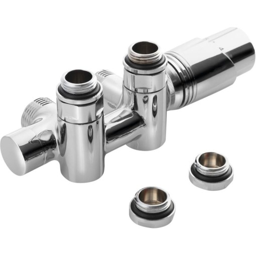 Bruckner - WICHER COMBI připojovací sada termostatická pro středové připojení 50, chrom 600.331.1