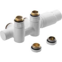 Bruckner - WICHER COMBI připojovací sada termostatická pro středové připojení 50, bílá 600.331.4