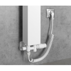 Bruckner - WICHER COMBI připojovací sada termostatická pro středové připojení 50, bílá 600.331.4