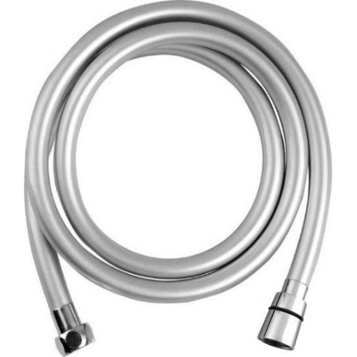 SAPHO - SOFTFLEX plastová sprchová hadice, 150cm, metalická stříbrná/chrom 1208-11