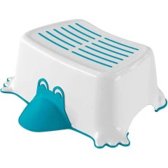 AQUALINE - DUCK dětské protiskluzové stupátko do koupelny, modrá 366412