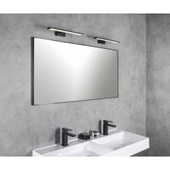SAPHO - AROWANA zrcadlo v rámu 120x60cm, černá mat AWB1260