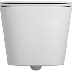 DEANTE Podomítkový rám, pro závěsné WC mísy + SLIM tlačítko černé + WC INVENA PAROS  + SEDÁTKO CST_WC01 N51P RO1
