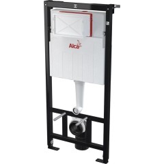 ALCA Sádromodul - předstěnový instalační systém s chromovým tlačítkem M1721 + WC INVENA TINOS  + SEDÁTKO AM101/1120 M1721 NO1