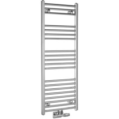 AQUALINE - ALYA otopné těleso rovné 400x1188, středové připojení, chrom LLS308