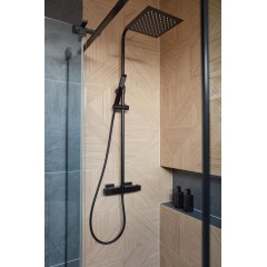 KFA - LOGON PREMIUM termostatický sprchový set, černá 5746-920-81