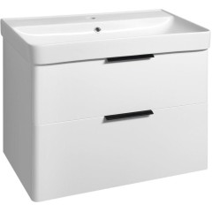 AQUALINE - DENEB umyvadlová skříňka 77,3x55x42,4cm, bílá mat DN280