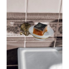 SAPHO - DIAMOND mýdlenka, mléčné sklo, bronz 1318-02