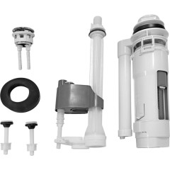 AQUALINE - Splachovací souprava s DUAL tlačítkem, spodní napouštění 1/2", chrom NDVR038-1