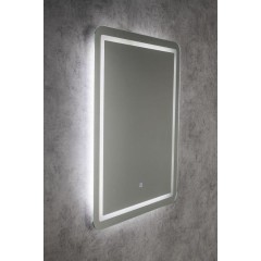 AQUALINE - SALICA zrcadlo s LED osvětlením 60x80cm, dotykový senzor, stmívatelné SC080
