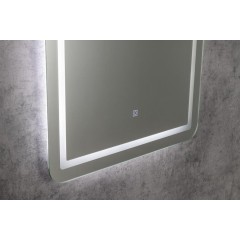 AQUALINE - SALICA zrcadlo s LED osvětlením 60x80cm, dotykový senzor, stmívatelné SC080