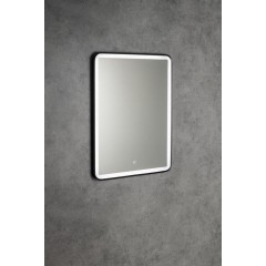 AQUALINE - SWIDA zrcadlo s LED osvětlením 60x80cm, dotykový senzor, stmívatelné, černá mat SW060