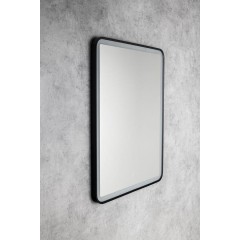 AQUALINE - SWIDA zrcadlo s LED osvětlením 60x80cm, dotykový senzor, stmívatelné, černá mat SW060