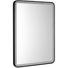 AQUALINE - SWIDA zrcadlo s LED osvětlením 60x80cm, dotykový senzor, stmívatelné, černá mat SW060
