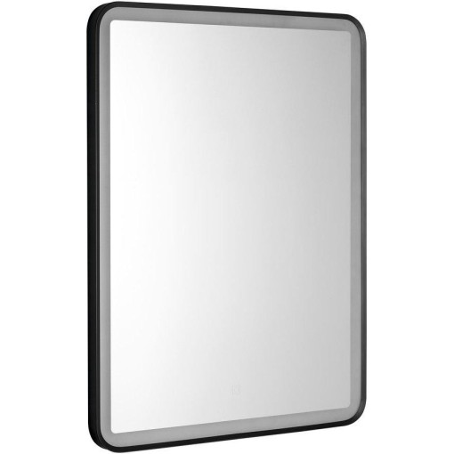 AQUALINE - SWIDA zrcadlo s LED osvětlením 60x80cm, dotykový senzor, stmívatelné, černá mat SW060