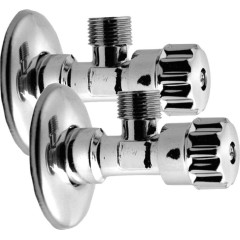 AQUALINE - MULTITURN rohový ventil 1/2"x3/8", pár, chrom 5316