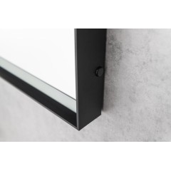 SAPHO - SORT zrcadlo s LED osvětlením 60x80cm, senzor, 2700-6500K, černá mat ST080S