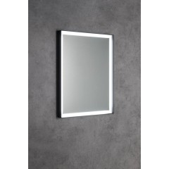 SAPHO - SORT zrcadlo s LED osvětlením 60x80cm, senzor, 2700-6500K, černá mat ST080S