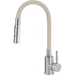 DEANTE - Luno nerez/béžová - Dřezová baterie, elastic BOC_5740