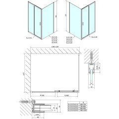 POLYSAN - EASY sprchové dveře 1200, čiré sklo EL1215