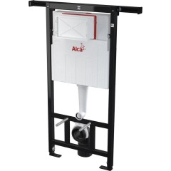 Předstěnový instalační systém s bílým tlačítkem M1710 + WC INVENA LIMNOS /VÍROVÉ SPLACH/ WITH SOFT, včetně soft/close sedátka AM102/1120 M1710 LI1