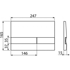 Předstěnový instalační systém s chromovým tlačítkem M1721 + WC INVENA LIMNOS /VÍROVÉ SPLACH/ WITH SOFT, včetně soft/close sedátka AM102/1120 M1721 LI1