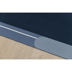 AQUALINE - Koupelnová předložka 50x80cm, absorpční, modrá PCD012