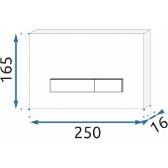REA - Tlačítko pro podomítkové moduly stříbrné REA-E5691