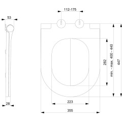 SAPHO - WC sedátko, SLIM, Soft Close, černá mat 100787-110