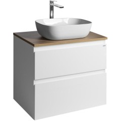 AQUALINE - ALTAIR skříňka s deskou 68 cm, bílá/dub emporio AI270-02