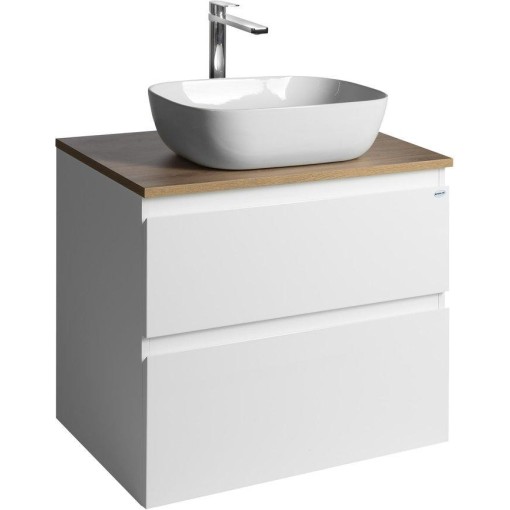 AQUALINE - ALTAIR skříňka s deskou 68 cm, bílá/dub emporio AI270-02