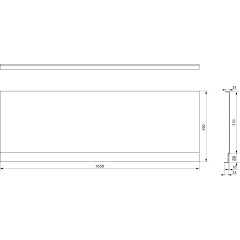 POLYSAN - PLAIN NIKA panel 165x59cm 72515