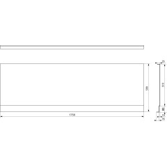 POLYSAN - PLAIN NIKA panel 175x59cm 72534