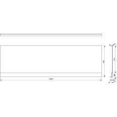 POLYSAN - PLAIN NIKA panel 190x59cm 72561