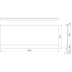 POLYSAN - COUVERT NIKA panel čelní 130x52cm 72852