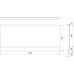 POLYSAN - COUVERT NIKA panel čelní 120x52cm 72853