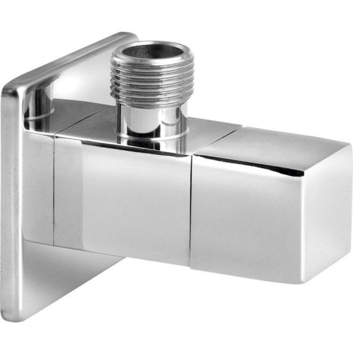 AQUALINE - Rohový kulový ventil 1/2"x3/8", hranatý, chrom 5318