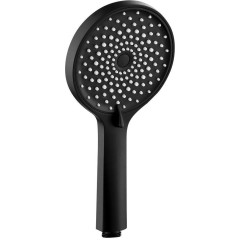 SAPHO - Ruční masážní sprcha, 4 režimy sprchování, silikon trysky, průměr 123, černá mat 1204-10B