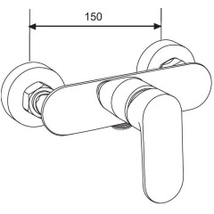 MEXEN - Milo sprchová baterie gold 71340-50