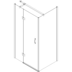 GELCO - LEGRO Obdélníkový sprchový kout 1000x1200 čiré sklo, GL1110-GL5612 GL1110-GL5612