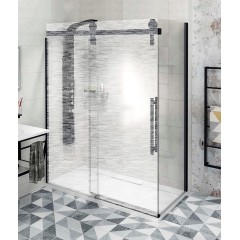 GELCO - VOLCANO BLACK Boční stěna 900, čiré sklo, GV3490 GV3490